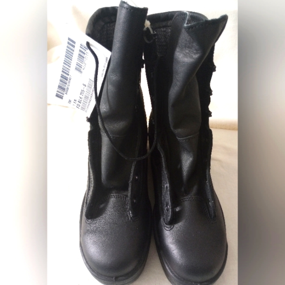Military US Navy Flight Deck Boots Black Steel Toe GoreTex 795-B 7.W Made USA